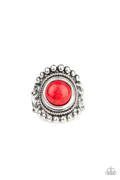 Paparazzi Nomad Drama Red Stone Ring