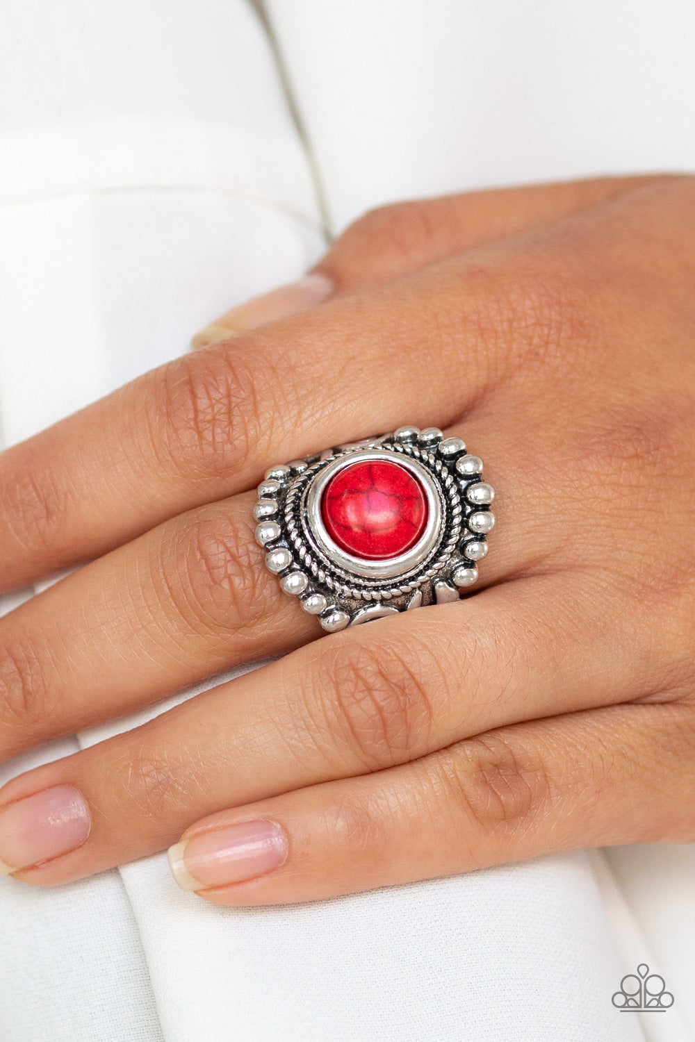 Paparazzi Nomad Drama Red Stone Ring