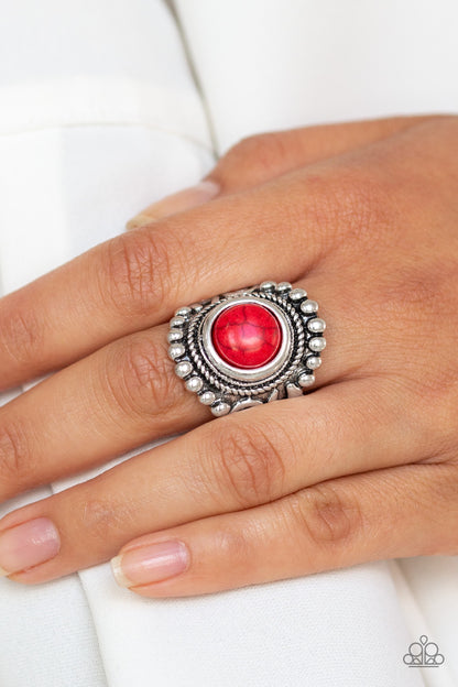 Paparazzi Nomad Drama Red Stone Ring