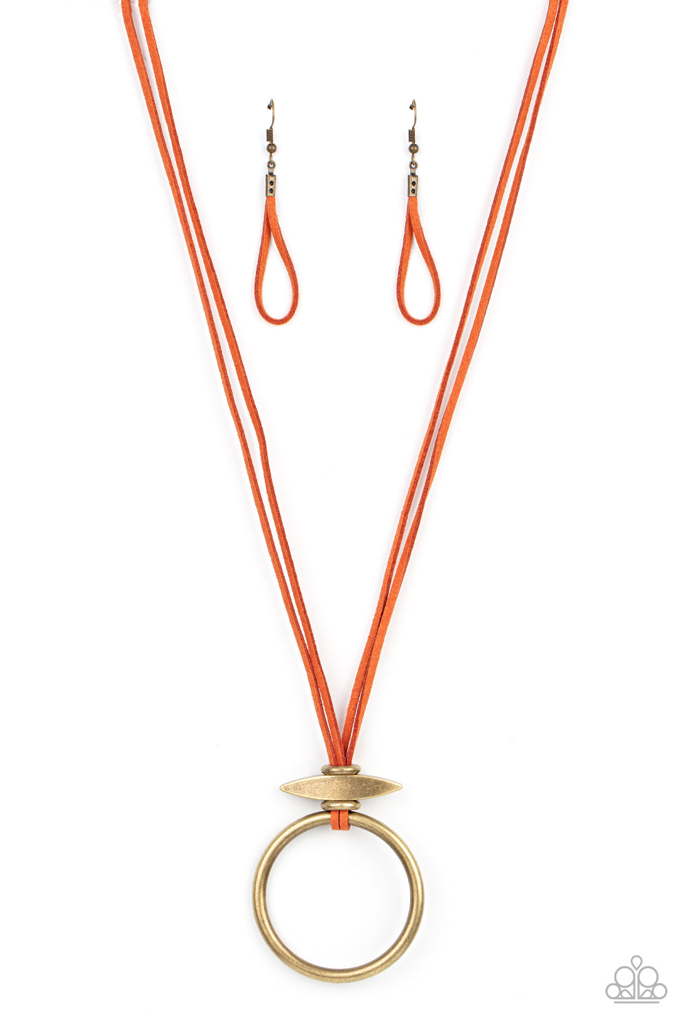 Paparazzi Noticeably Nomad Orange Long Necklace - P2SE-OGXX-270XX