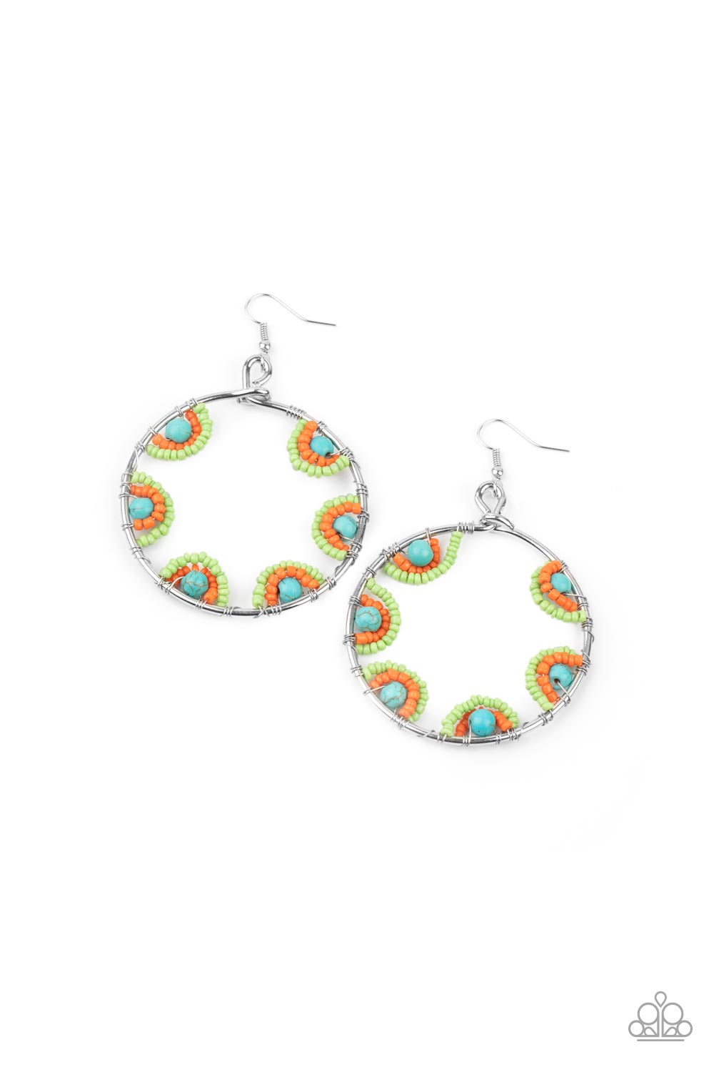 Paparazzi Off The Rim Multi Fishhook Earrings