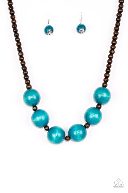 Paparazzi Oh My Miami Blue Short Necklace