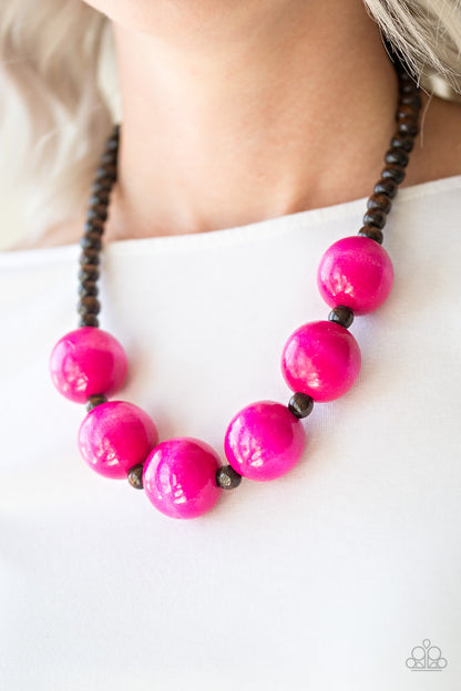 Paparazzi Oh My Miami Pink Short Necklace