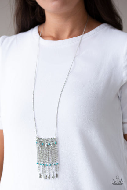 Paparazzi On The Fly Blue Long Necklace