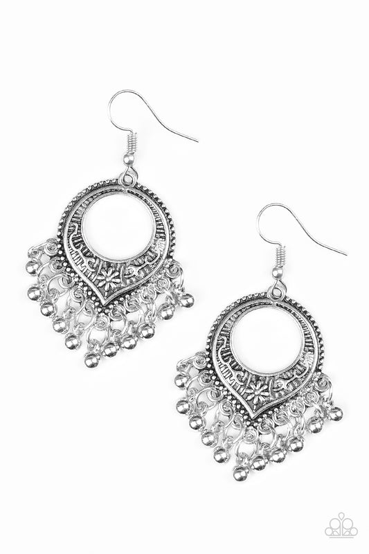 Paparazzi On A Wing And A Prairie Silver Fishhook Earrings