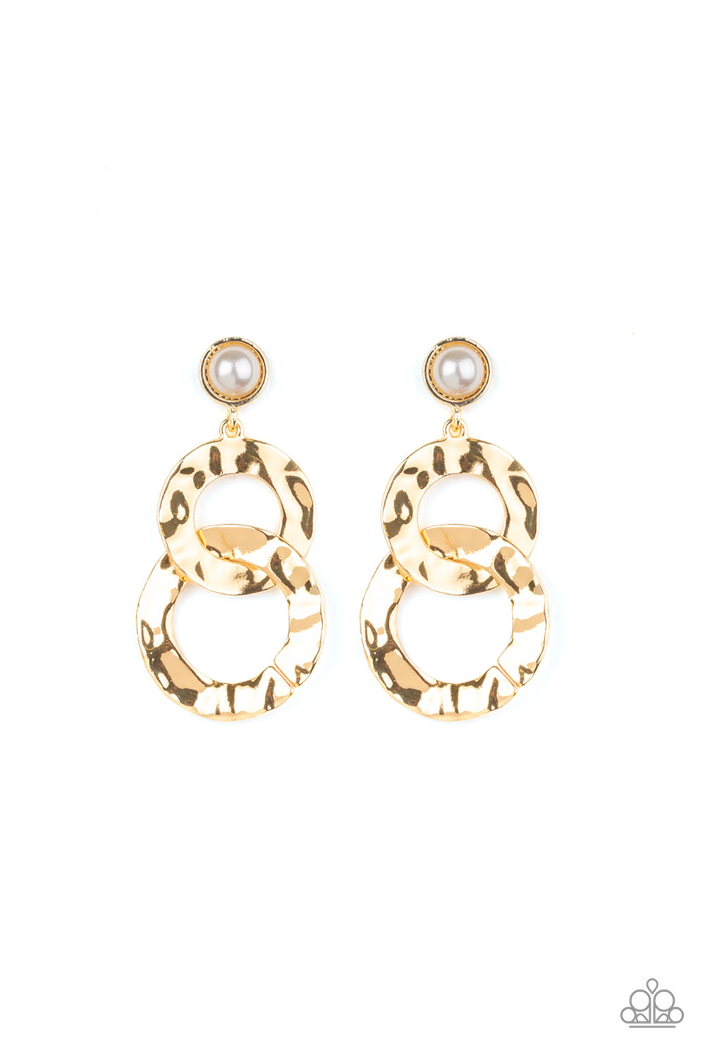 Paparazzi On Scene Gold Post Earrings