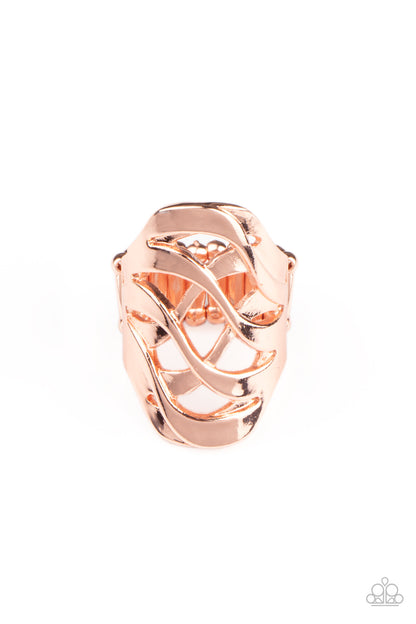 Paparazzi Open Fire Copper Ring