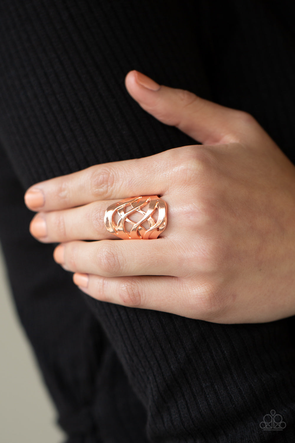 Paparazzi Open Fire Copper Ring