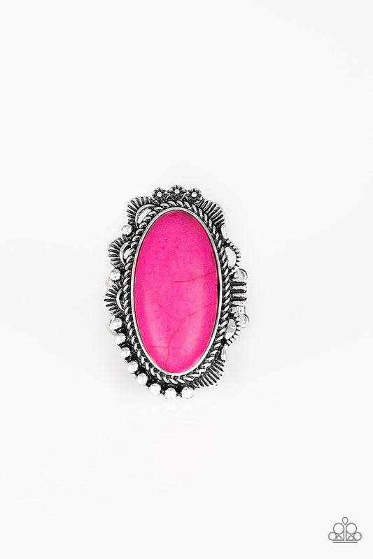 Paparazzi Open Range Pink Stone Ring