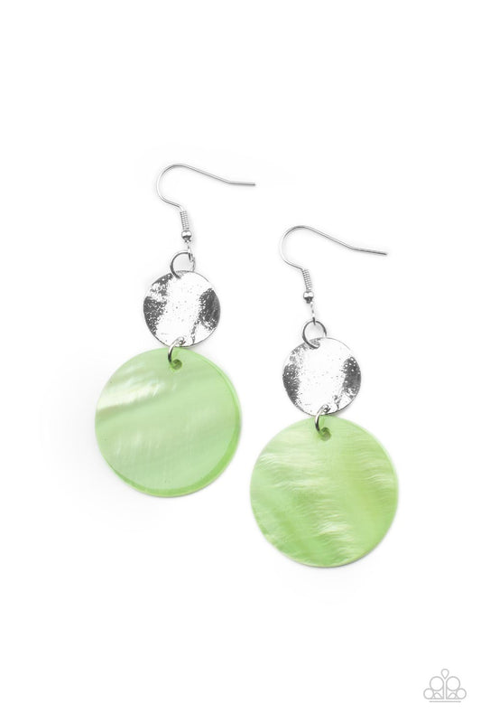 Paparazzi Opulently Oasis Green Fishhook Earrings