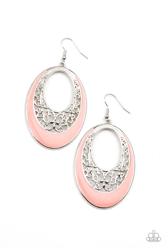 Paparazzi Orchard Bliss Orange Fishhook Earrings