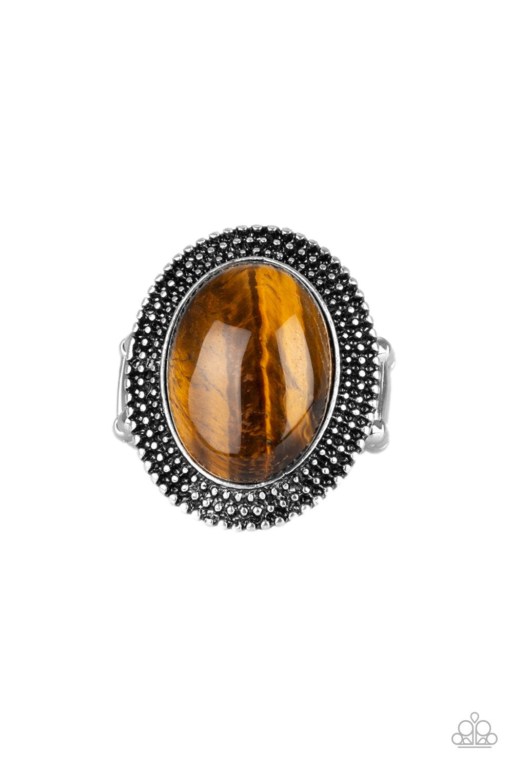 Paparazzi Outdoor Oasis Brown Tiger's Eye Ring