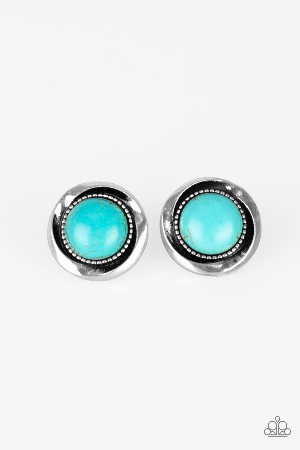 Paparazzi Out Of This Galaxy Blue Post Earrings