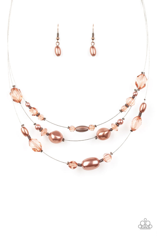 Paparazzi Pacific Pageantry Copper Short Necklace