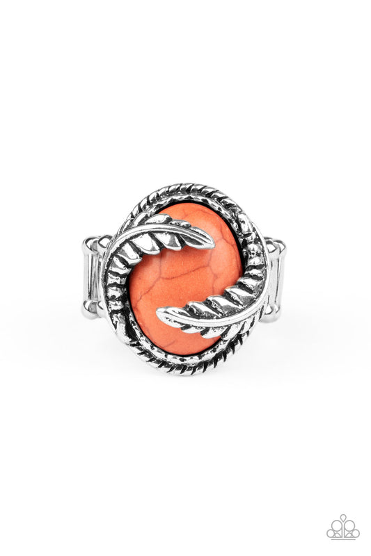 Paparazzi Palm Panache Orange Stone Ring - P4SE-OGXX-108XX