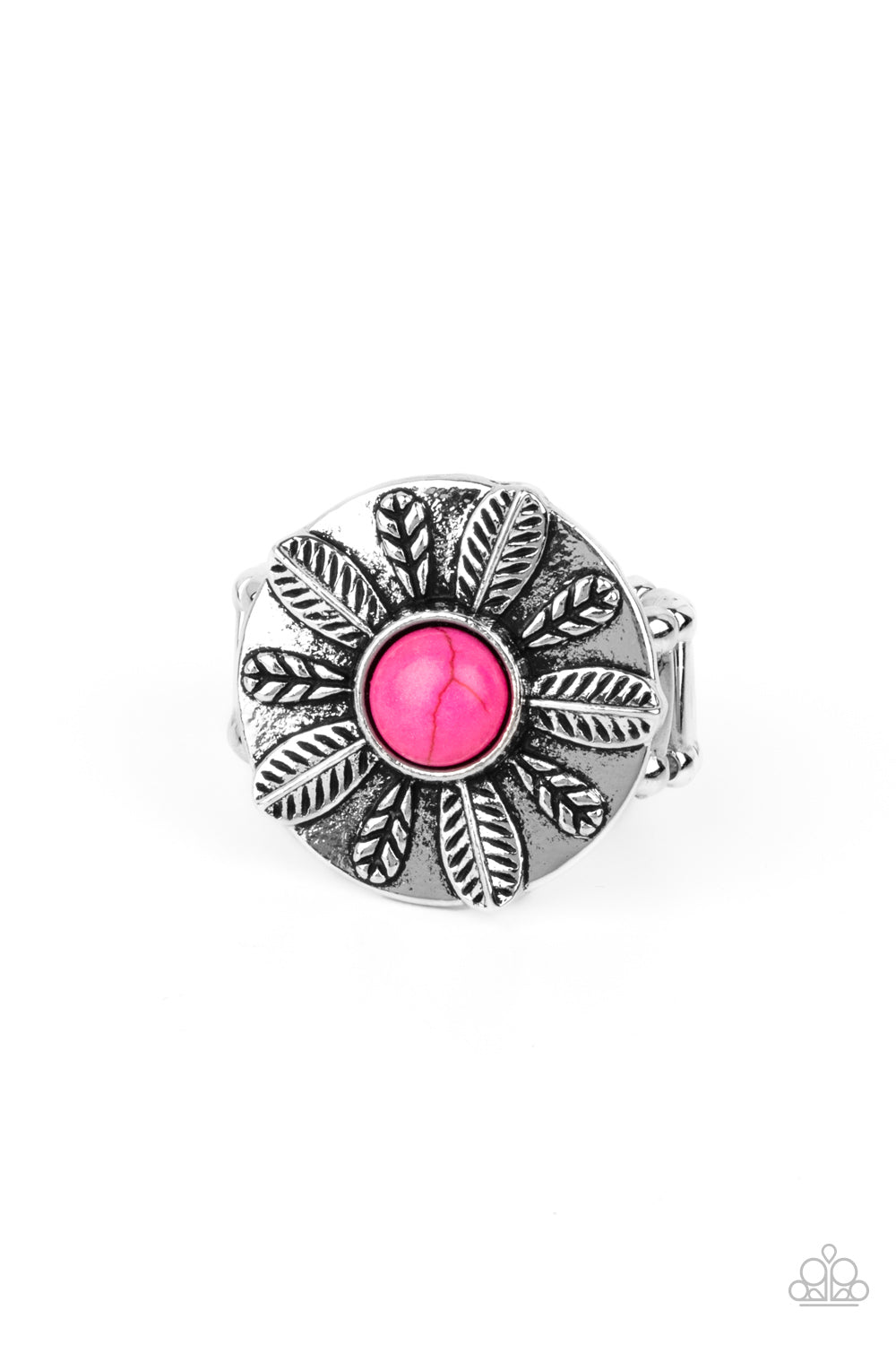 Paparazzi PALMS Reader Pink Ring - P4SE-PKXX-088XX