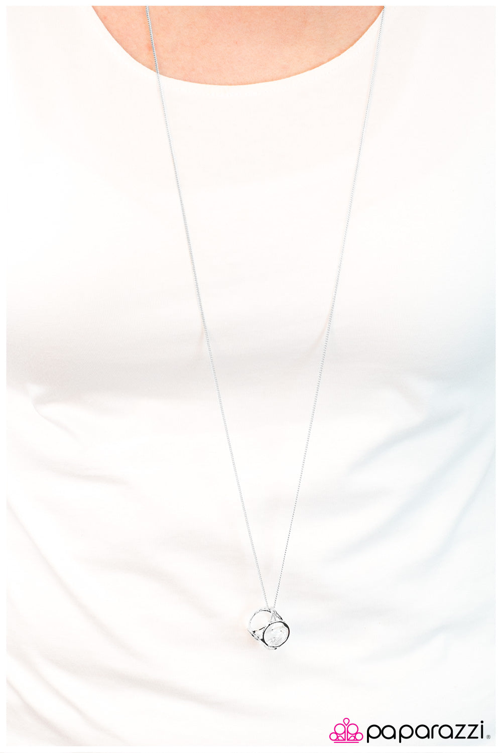 Paparazzi Pandora's Box White Long Necklace
