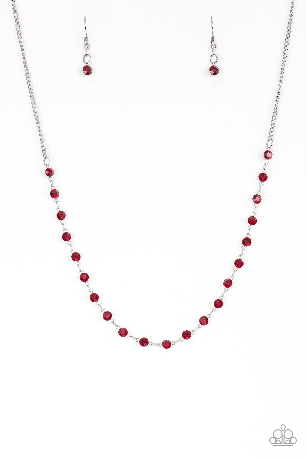 Paparazzi Party Like A Princess Red Short Necklace