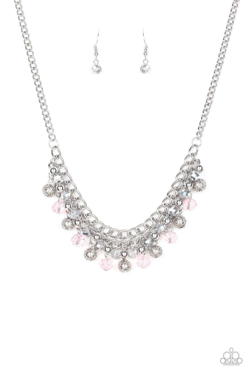 Paparazzi Party Spree Pink Short Necklace