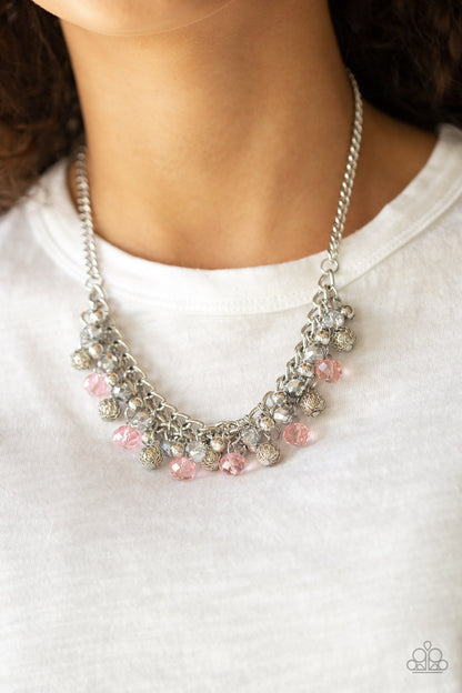 Paparazzi Party Spree Pink Short Necklace