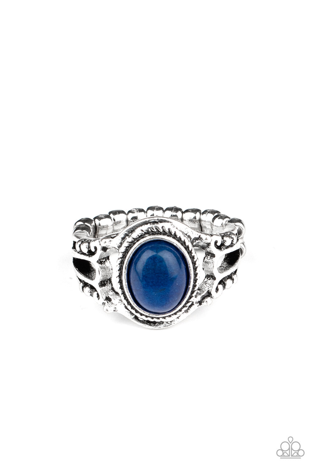 Paparazzi Peacefully Peaceful Blue Stone Ring