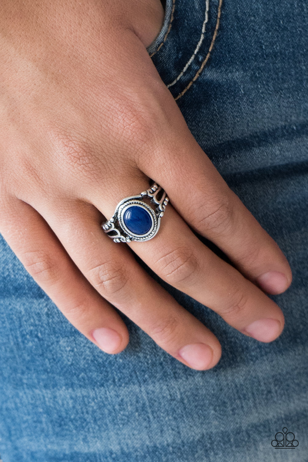 Paparazzi Peacefully Peaceful Blue Stone Ring