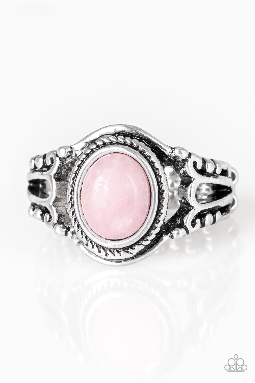 Paparazzi Peacefully Peaceful Pink Stone Ring