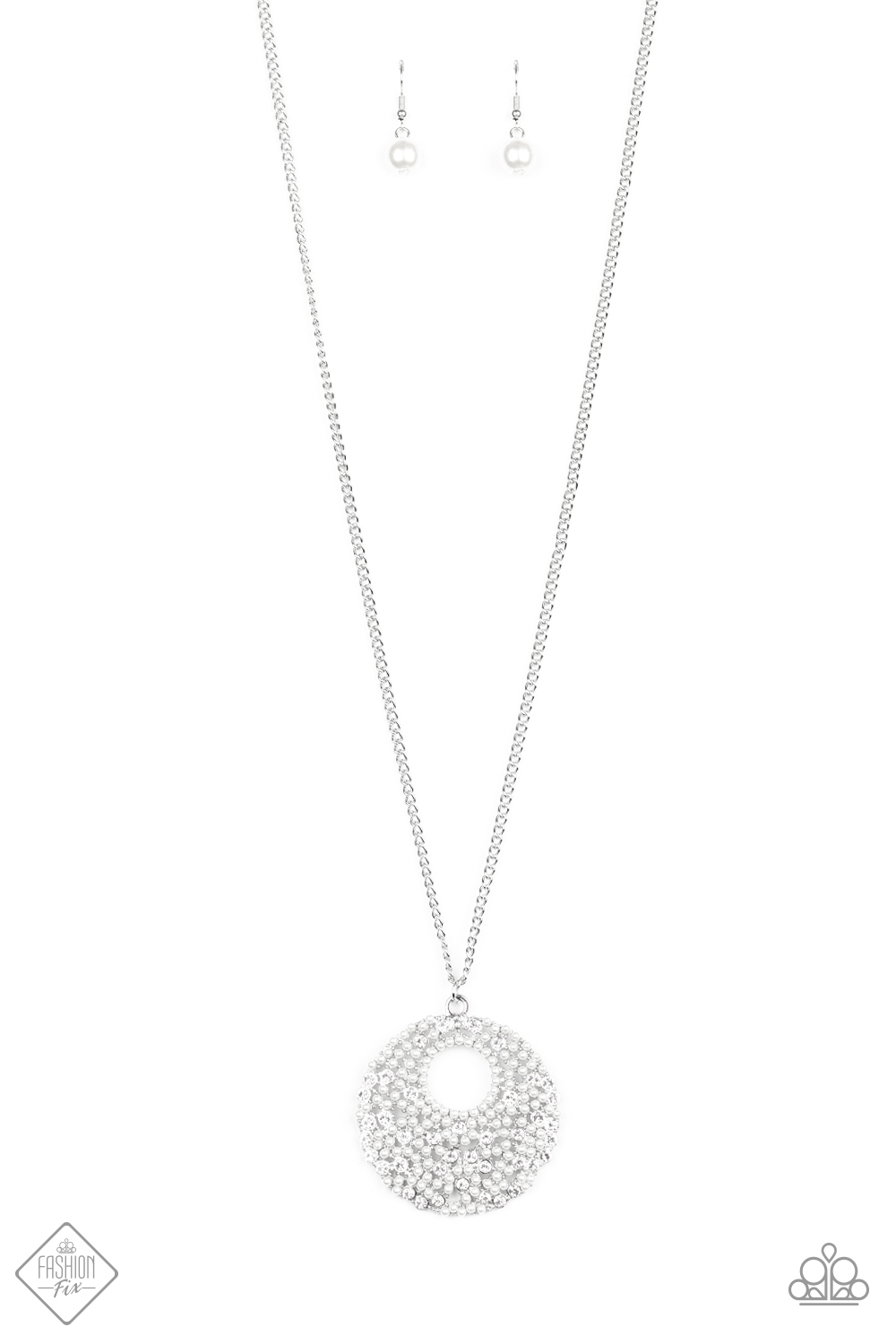 Paparazzi Pearl Panache White Long Necklace - Fashion Fix Fiercely 5th Avenue January 2020