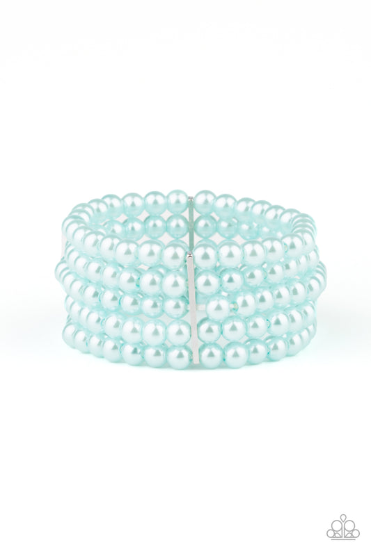 Paparazzi Pearl Bliss Blue Stretch Bracelet