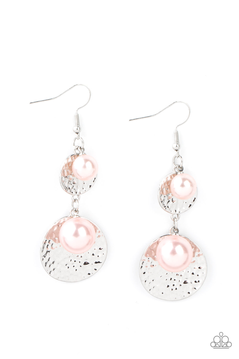 Paparazzi Pearl Dive Pink Fishhook Earrings - P5ST-PKXX-017XX
