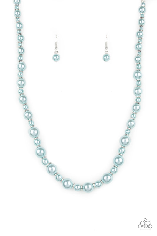 Paparazzi Pearl Heirloom Blue Short Necklace