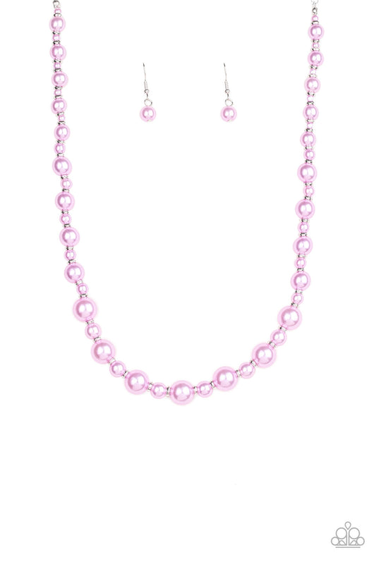 Paparazzi Pearl Heirloom Purple Short Necklace