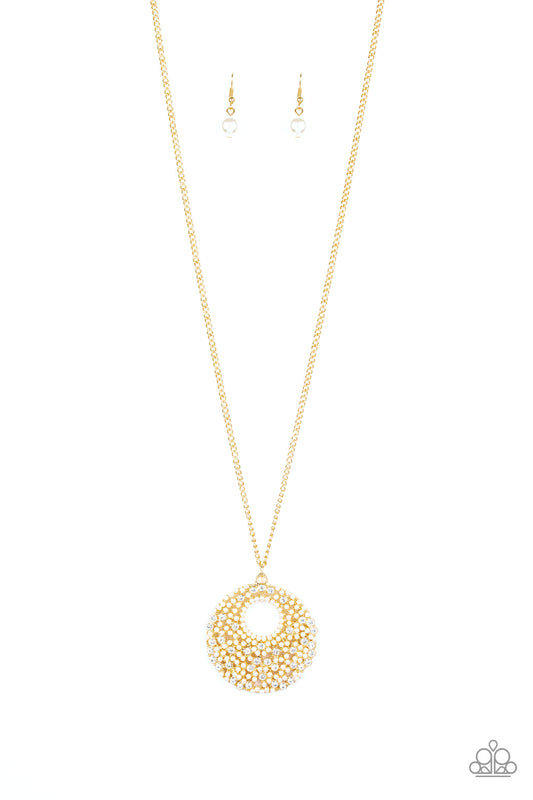 Paparazzi Pearl Panache Gold Long Necklace