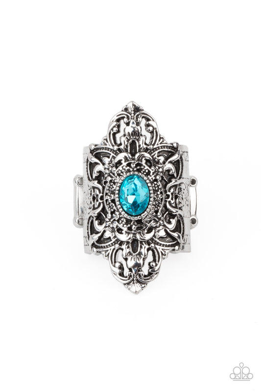 Paparazzi Perennial Posh Blue Ring - P4RE-BLXX-215XX