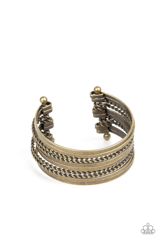 Paparazzi Perfectly Patterned Brass Cuff Bracelet