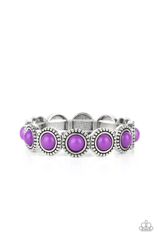 Paparazzi Polished Promenade Purple Stretch Bracelet