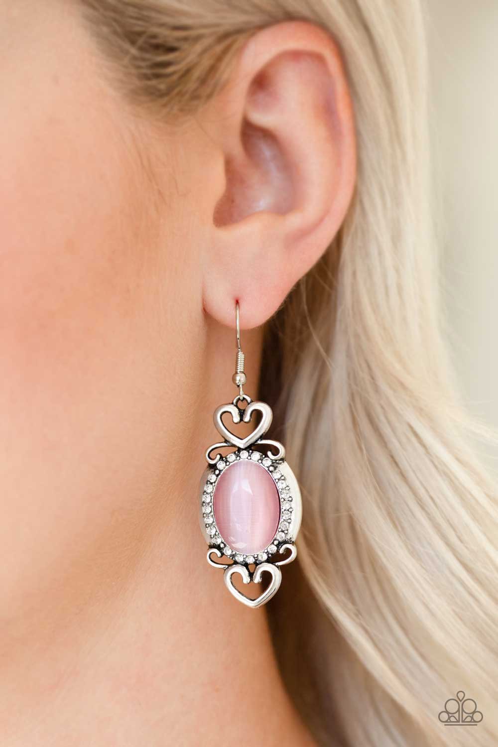 Paparazzi Port Royal Princess Pink Fishhook Earrings