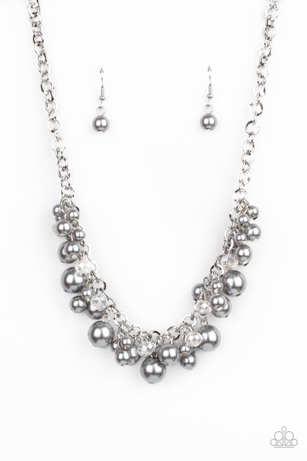 Paparazzi Positively PEARL-escent Silver Short Necklace