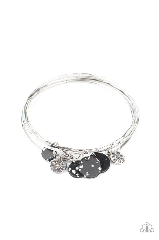 Paparazzi Prairie Plains Black Bangle Bracelet