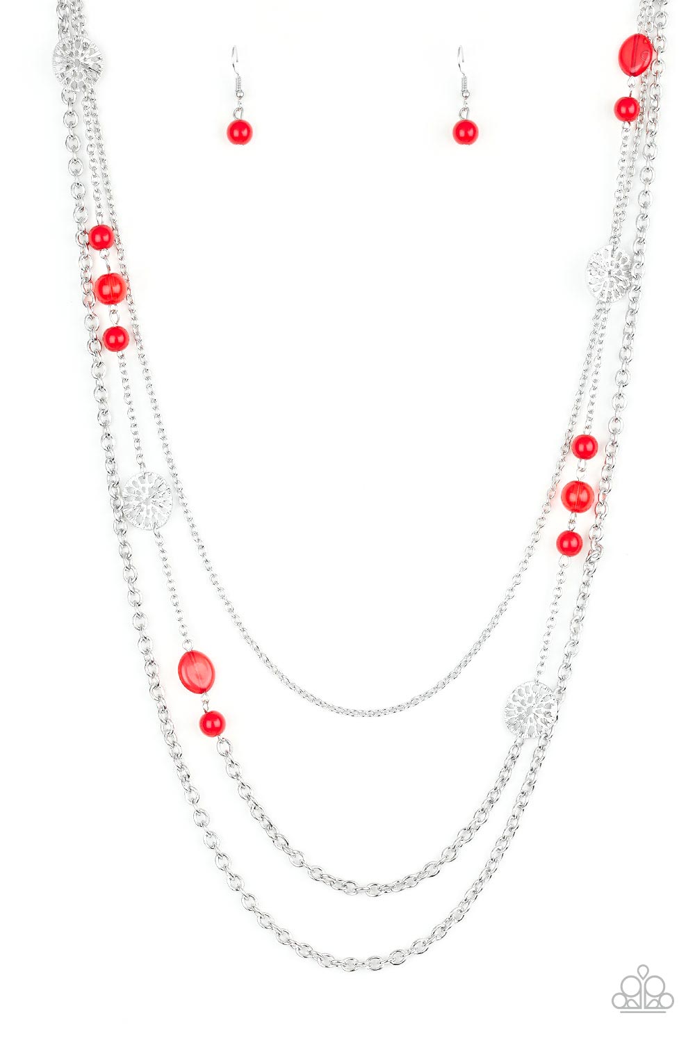 Paparazzi Pretty Pop-tastic! Red Long Necklace