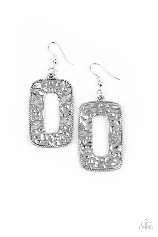 Paparazzi Primal Elements Silver Fishhook Earrings