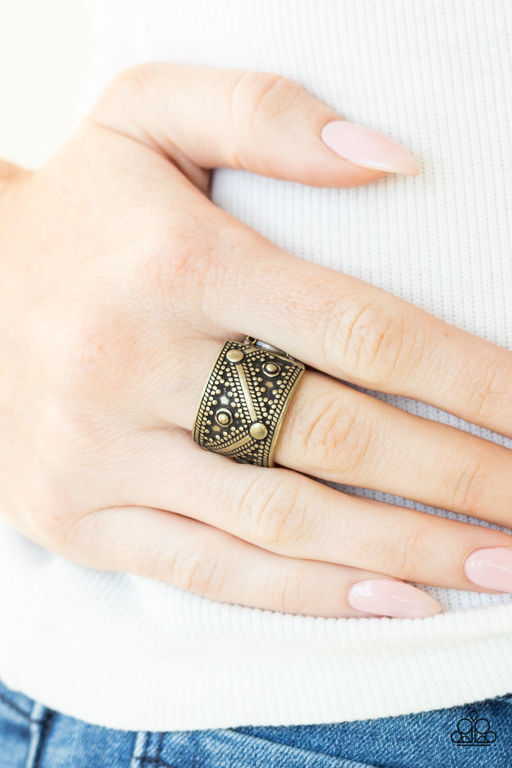 Paparazzi Primal Patterns Brass Ring