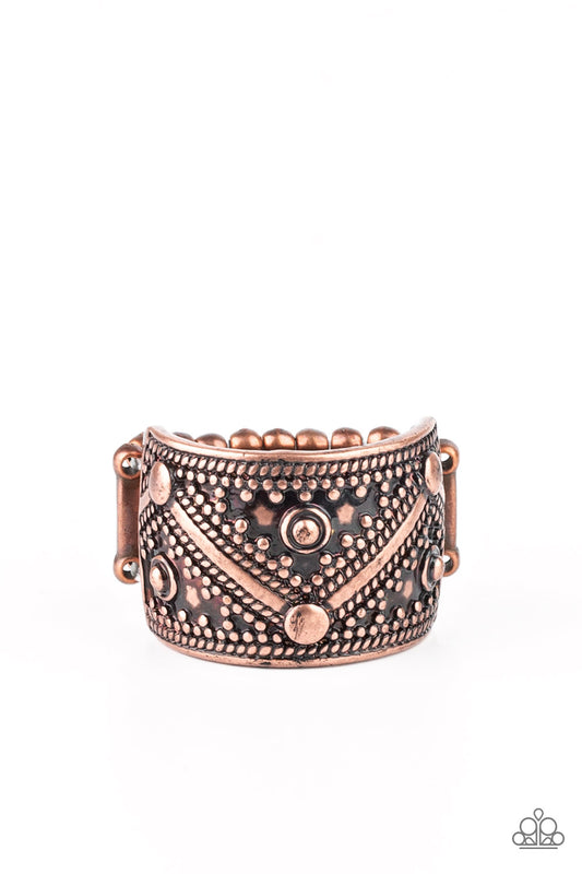 Paparazzi Primal Patterns Copper Ring