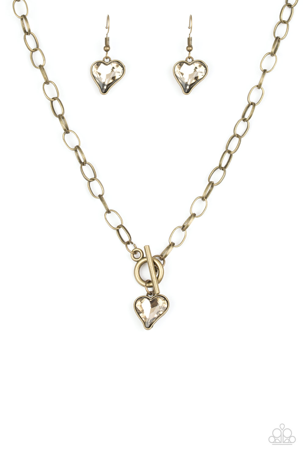 Paparazzi Princeton Princess Brass Toggle Short Necklace