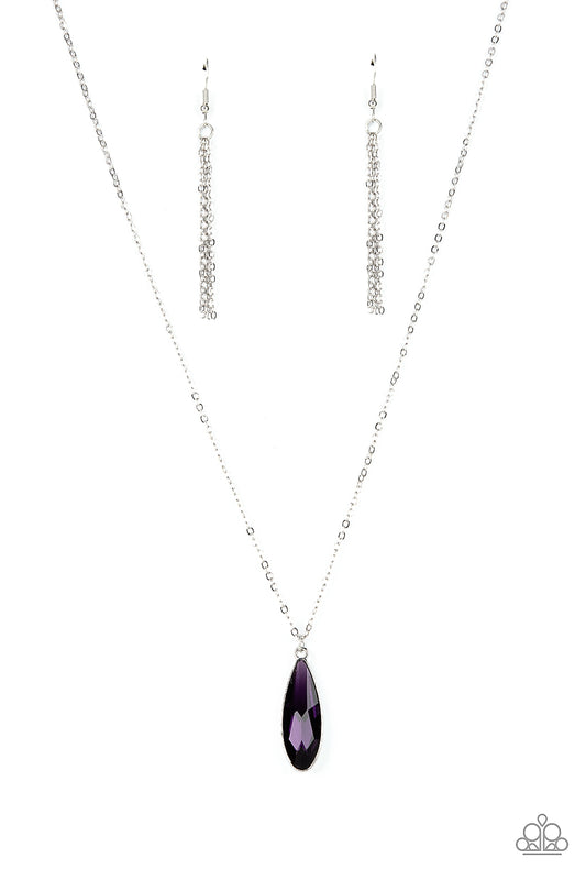 Paparazzi Prismatically Polished Purple Short Necklace - P2DA-PRXX-107XX