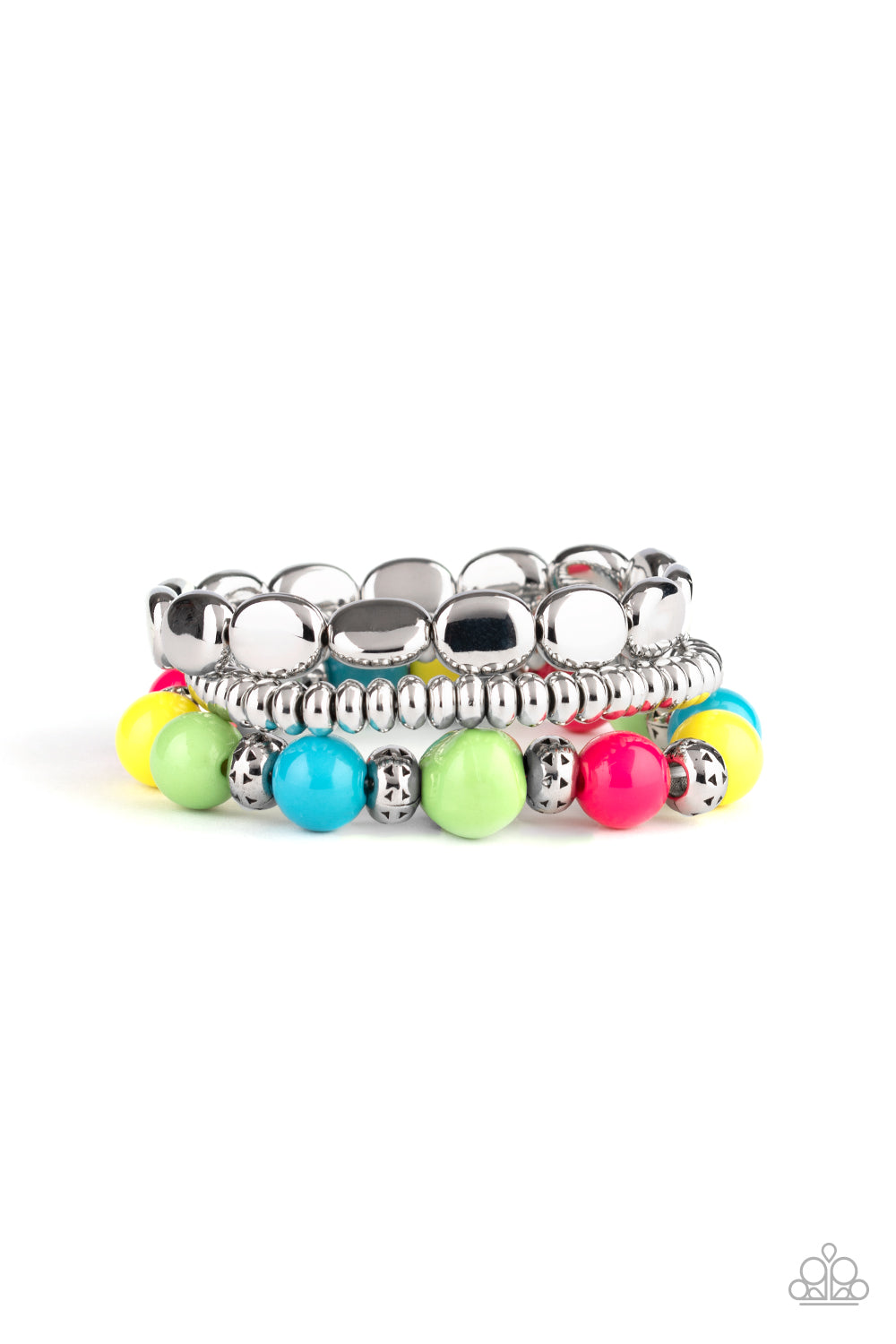 Paparazzi Prismatic Pop Multi Stretch Bracelet