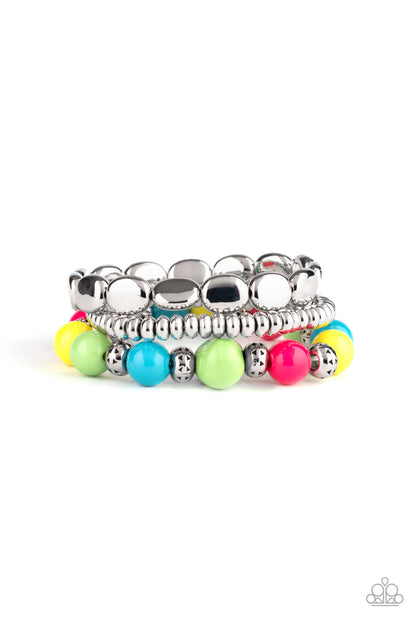 Paparazzi Prismatic Pop Multi Stretch Bracelet
