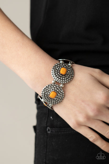 Paparazzi Prismatic Prowl Orange Stretch Bracelet