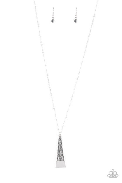 Paparazzi Prized Pendulum Silver Long Necklace