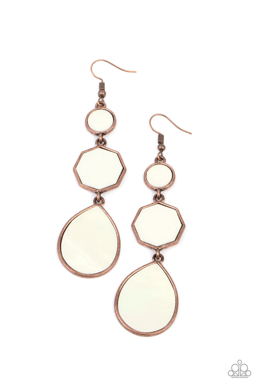 Paparazzi Progressively Posh Copper Fishhook Earrings